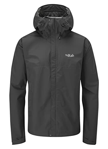 Rab Downpour Eco Jacke Herren schwarz von Rab