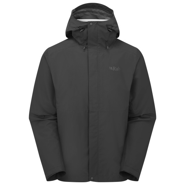 Rab - Downpour Jacket - Regenjacke Gr M grau/schwarz von Rab