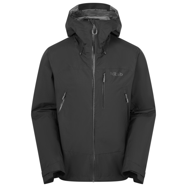 Rab - Downpour Mountain Jacket - Regenjacke Gr L grau/schwarz von Rab