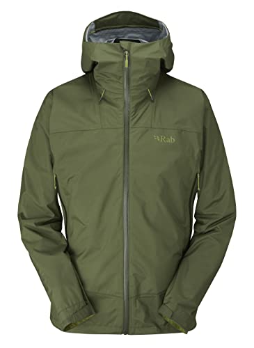 Rab Downpour Plus 2.0 Jacket Men, XL, bracken BRK, QWG78 von Rab
