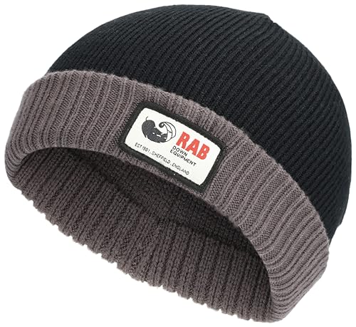 Rab Essential Beanie - Leichte warme Totenkopfmütze für Skifahren & den täglichen Gebrauch, Schwarz , Einheitsgröße von Rab