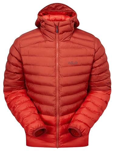 Rab Herren Cirrus Alpine Jacket - Leichter isolierter Mantel zum Klettern & Bergsteigen, Toskanisches Rot/Dunkler Horizon, S von Rab