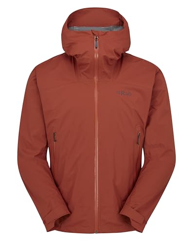 Rab Herren Downpour Light Jacke, tuscan red, M von Rab
