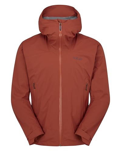 Rab Herren Downpour Light Jacke, tuscan red, S von Rab