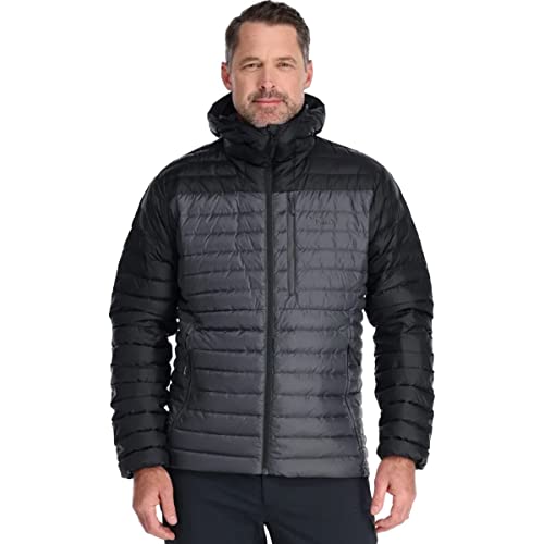 Rab Herren Microlight Alpine Jacke, black-graphene, L von Rab