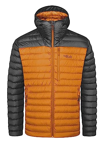 Rab Herren Microlight Alpine Jacke, graphene-marmalade, M von Rab