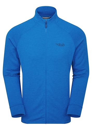 Rab Herren Nexus Jacke - Leichter Fleece-Mantel zum Wandern, Trekking, Klettern, Maya Blue, L von Rab