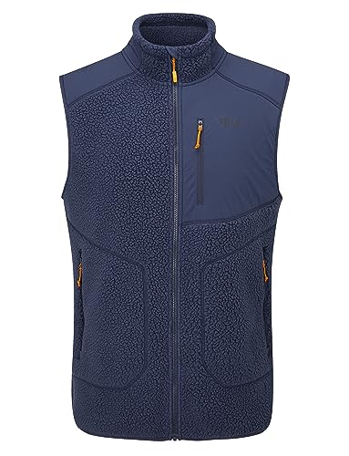 Rab Herren Outpost Vest Fleece Full Zip für Trekking & Freizeit, Tiefe Tinte, M von Rab