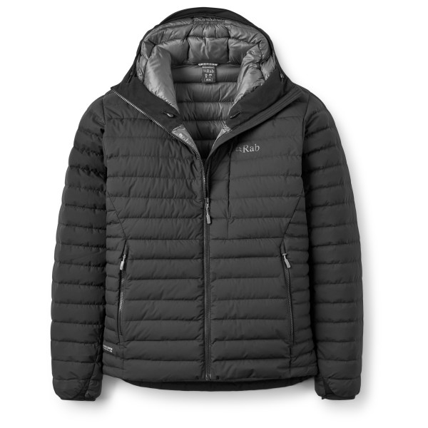 Rab - Microlight Windstopper Hoody - Daunenjacke Gr XL grau/schwarz von Rab