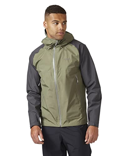 Rab Namche Paclite Jacket Men Größe XL graphene/light khaki von Rab