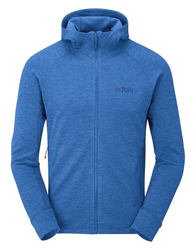 Rab Herren Nexus Hoody - Full-Zip Leichte Fleecejacke für Trekking & Klettern, Maya Blue, XXL von Rab