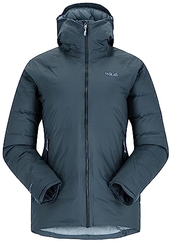 Rab W Valiance Jacket Blau - Daunen Warme wasserdichte Damen Daunenjacke, Größe 12 - Farbe Orion Blue von Rab