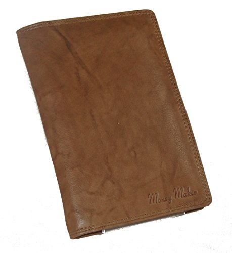 Große Herren Leder Brieftasche Ausweismappe Geldbörse Kreditkartenmappe mit RFID Schutz - präsentiert von RabamtaGO® - von WILD THINGS ONLY !!!