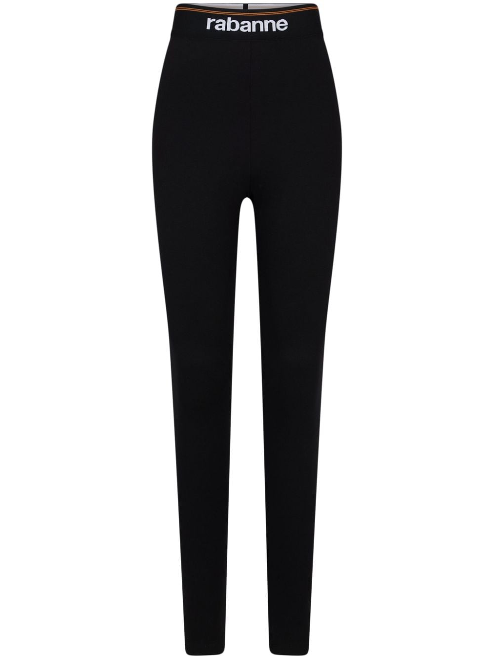 Rabanne Bodyline Leggings mit Logo-Bund - Schwarz von Rabanne