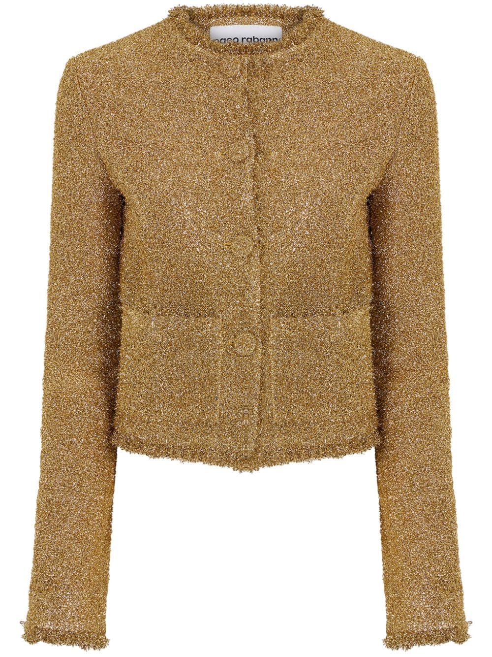 Rabanne Cardigan im Glitter-Look - Gold von Rabanne