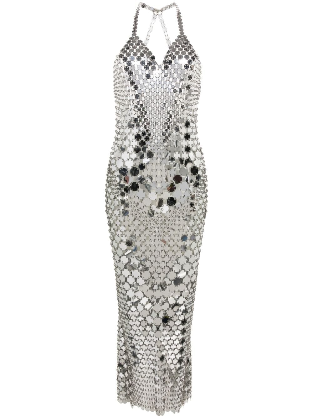 Rabanne Langes Kleid mit Pailletten - Silber von Rabanne