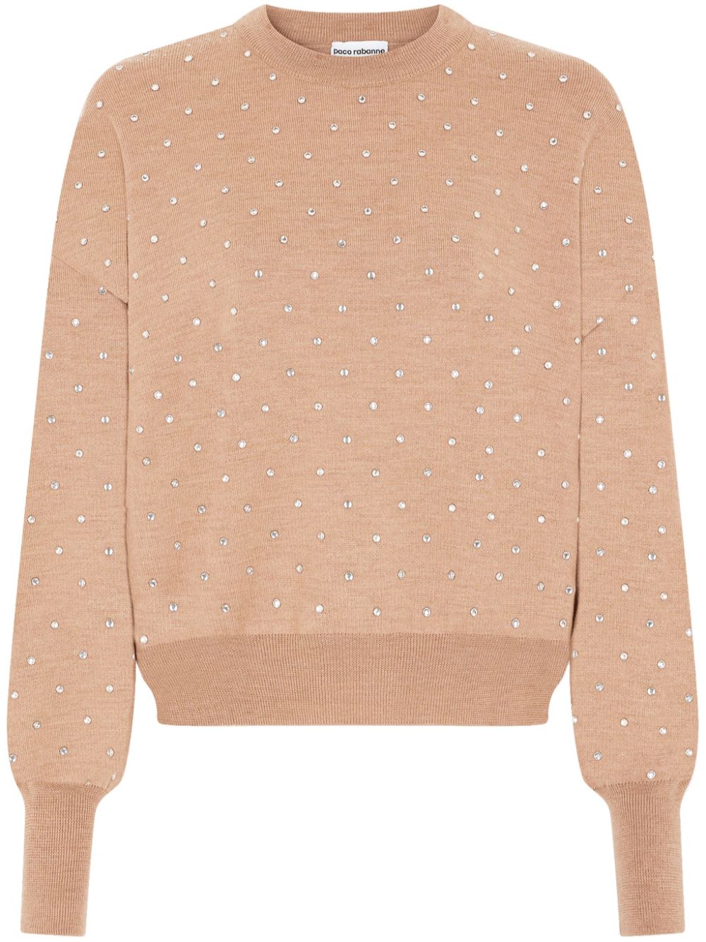 Rabanne Pullover mit Kristallen - Nude von Rabanne