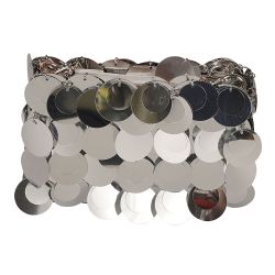 Rabanne Silberne Mini Funkeltasche von Rabanne