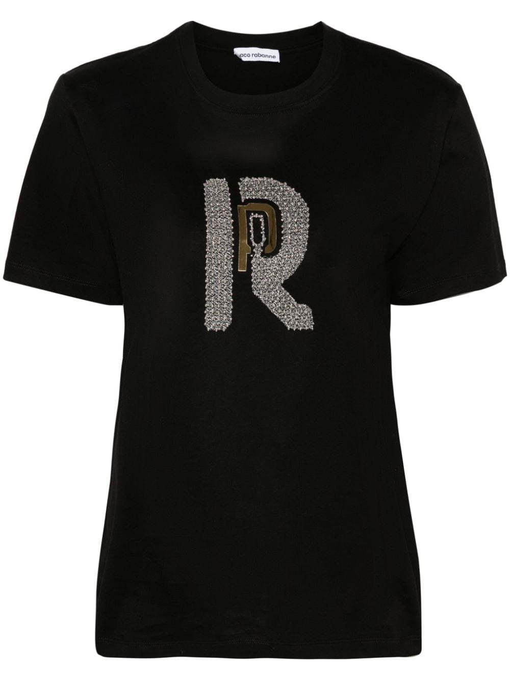 Rabanne T-Shirt mit Perlen - Schwarz von Rabanne