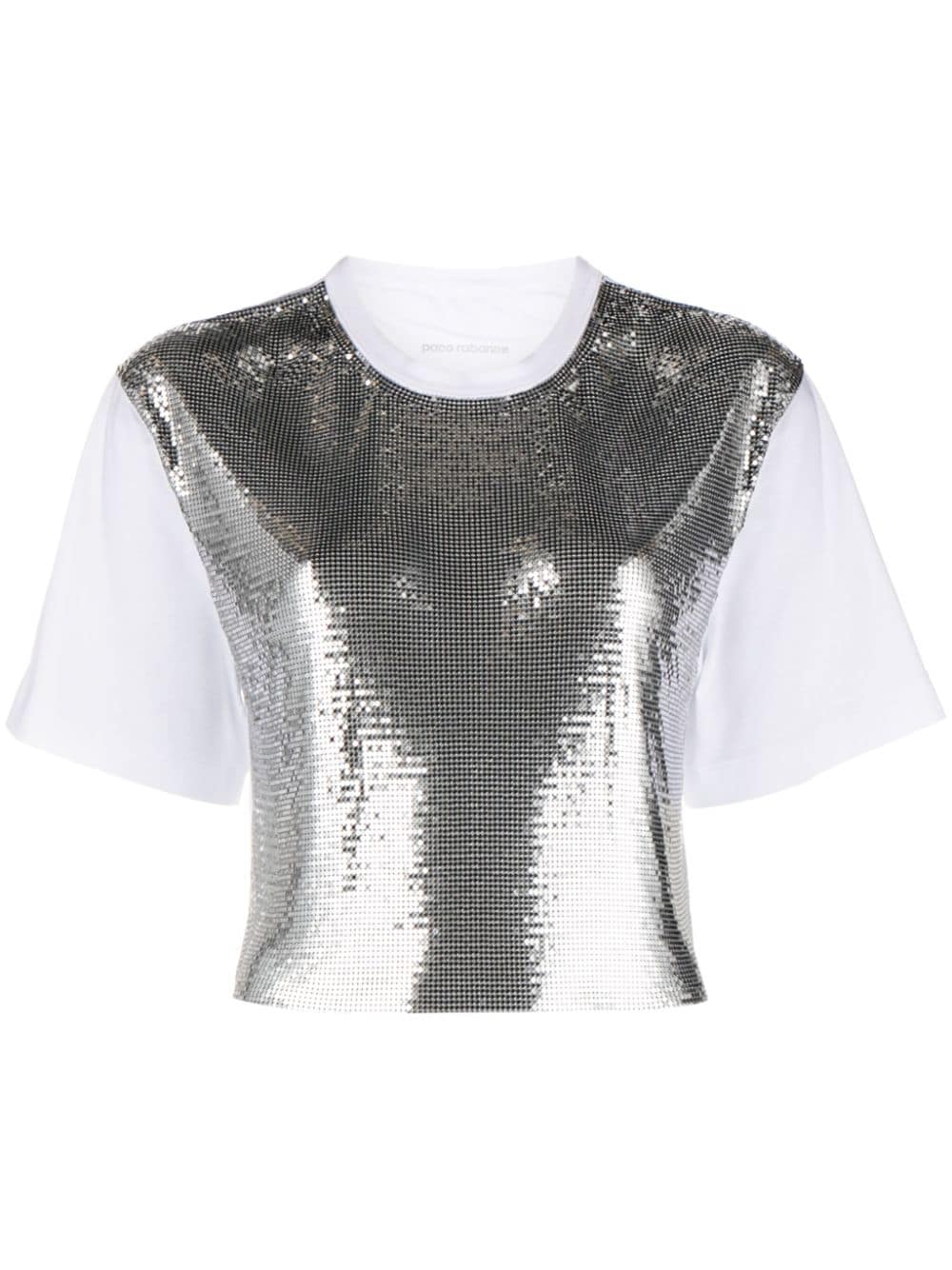 Rabanne T-Shirt im Metallic-Look - Silber von Rabanne