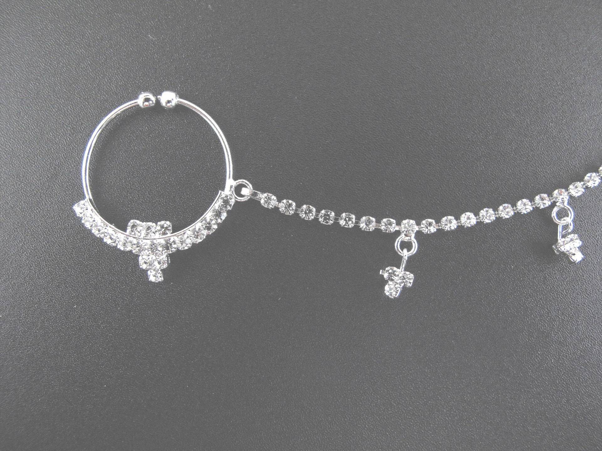 Fake Nasenring Mit Kette Bollywood Boho Schmuck von RabariRajkumari