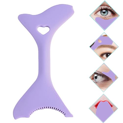 RabbFit Eyeliner Stencils Wing Tips, Silicone Eyeliner Aid Lipstick Wearer Face Cream Reusable Silicone Eyeliner Tool Lazy Quick Eye Makeup Tool von RabbFit