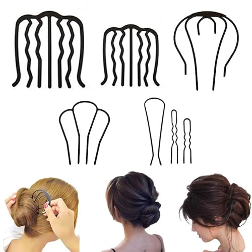 RabbFit Set Of 5 Haare Steckkamm Metall Haarkamm Metall Haarkämme Steckkamm Brautschmuck Haarschmuck Kopfschmuck Frisur Styling Schönheitswerkzeuge, Modeaccessoires Für Mädchen, Geschenke von RabbFit
