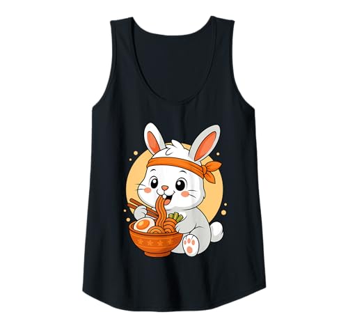 Damen Kawaii Rabbit Isst Ramen-Grafik Japanisches Kaninchen-Motiv Tank Top Damen Kawaii Rabbit Isst Ramen-Grafik Japanisches Kaninchen-Motiv Tank Top von Rabbit Eating Ramen Funny Japanese Kawaii Design