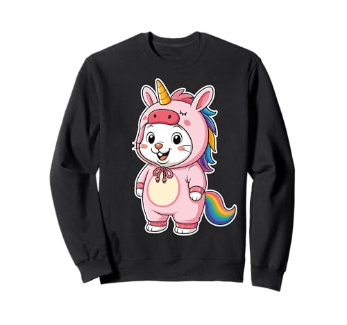 Kawaii Kaninchen im Einhorn Kostüm für Mädchen Kinder Einhorn Sweatshirt Kawaii Kaninchen im Einhorn Kostüm für Mädchen Kinder Einhorn Sweatshirt von Rabbit In Unicorn Costume Kawaii Design