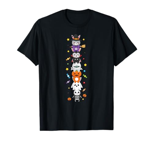 Lustiges Kaninchen, Hexe, Vampir, Geist, Halloween, Kinder, Herren und Damen T-Shirt von Rabbit Lovers Halloween Skeleton Mummy Outfits