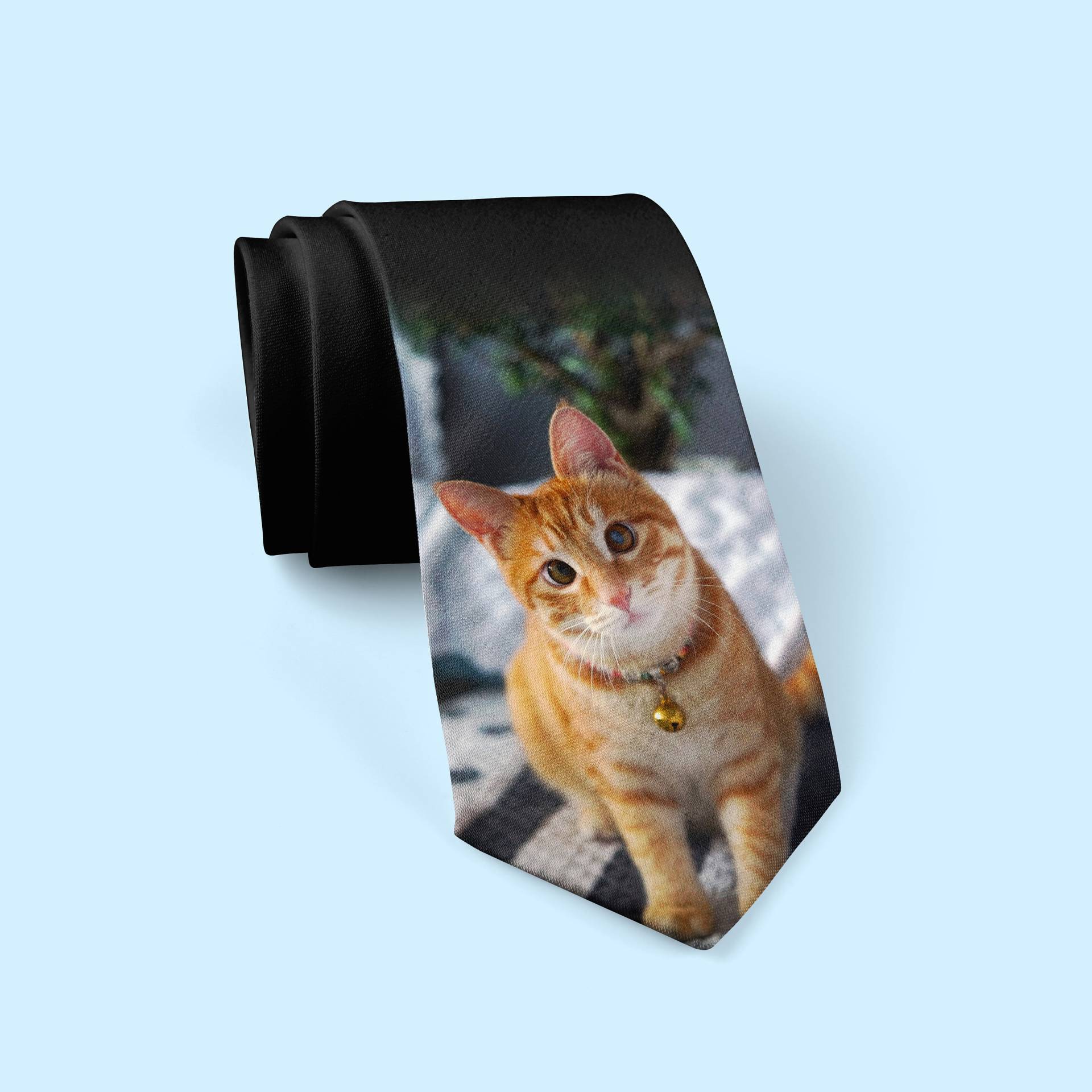 Personalisierte Katzen Foto Krawatte, Haustier Krawatten, Individuell Bedruckte Bild Geschenk, Weihnachts Krawatten von RabbitPatchGifts