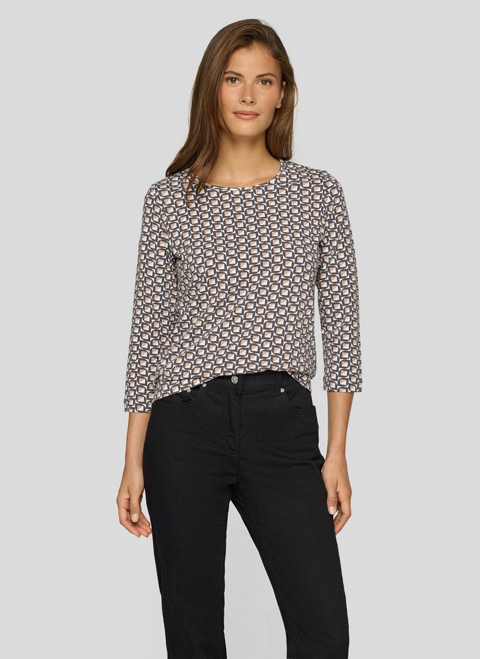 Rabe 3/4-Arm-Shirt mit Minimal Print von Rabe