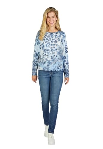 Rabe Animal Passion Pullover in Blau, Größe 48 von Rabe