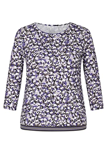 Rabe Damen Langarmshirt Gemustert Violett - 42 von Rabe