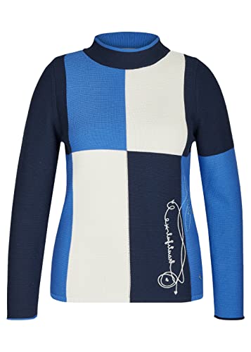 Rabe Damen Pullover, Colorblock Soft Blue - 46 von Rabe