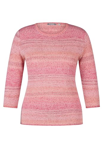 Rabe Damen Pullover 3/4 Ärmel, gestreift Magenta - 40 von Rabe