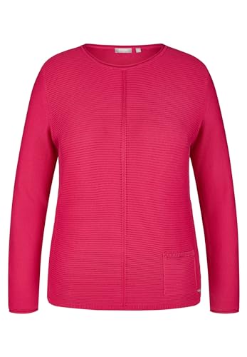 Rabe Damen Pullover Rundhals, mit Tasche Hibiskus rot - 42 von Rabe