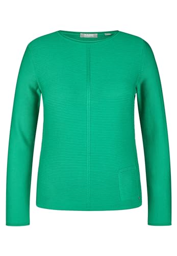 Rabe Damen Pullover Rundhals, mit Tasche smaragd grün - 42 von Rabe