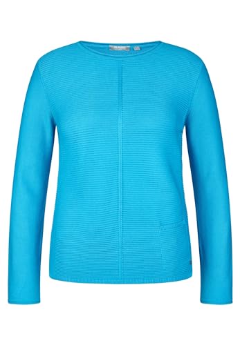 Rabe Damen Pullover Rundhals, mit Tasche türkis - 42 von Rabe