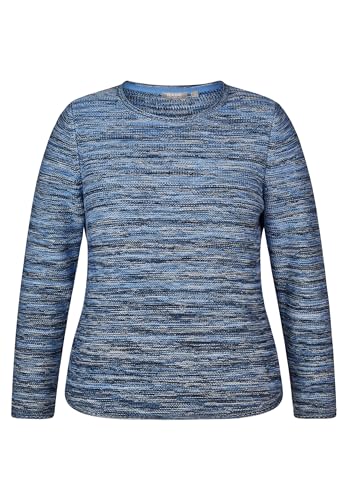 Rabe Damen Pullover Rundhals meliert Dunkel Jeans blau - 44 von Rabe