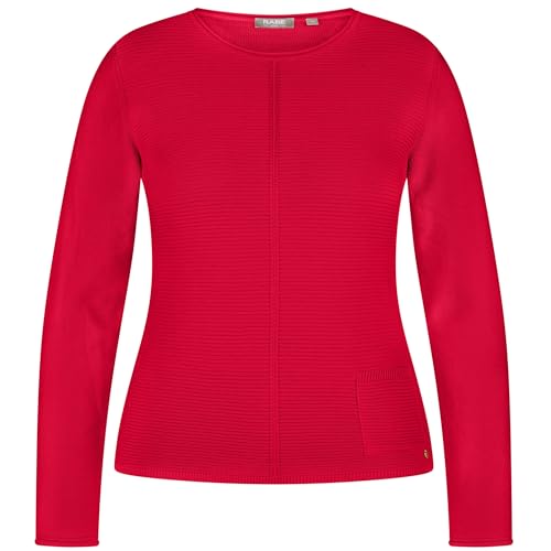 Rabe Damen Pullover in RIPP-Optik Chili rot - 42 von Rabe