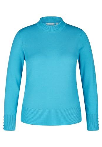 Rabe Damen Pullover mit hohem Kragen türkis - 44 von Rabe