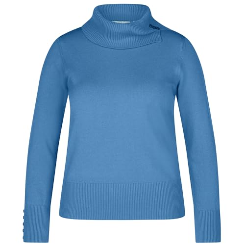 Rabe Damen Rollkragenpullover Uni Puderblau - 44 von Rabe