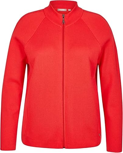 Rabe Damen Strickjacke Stehkragen Mohn - 40 von Rabe