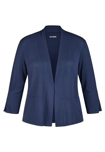 Rabe Damen Sweatblazer, V-Ausschnitt Pazifik blau - 48 von Rabe