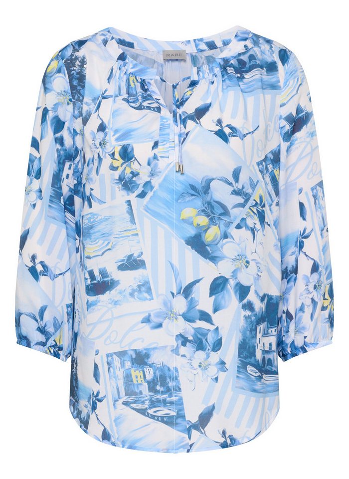 Rabe Hemdbluse Bluse Azur von Rabe