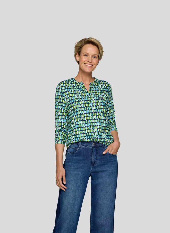 Rabe Langarmshirt mit grafischem Muster von Rabe