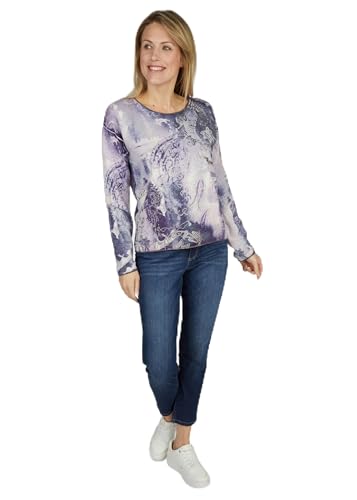 Rabe Modern Look Pullover in Violett, Größe 48 von Rabe