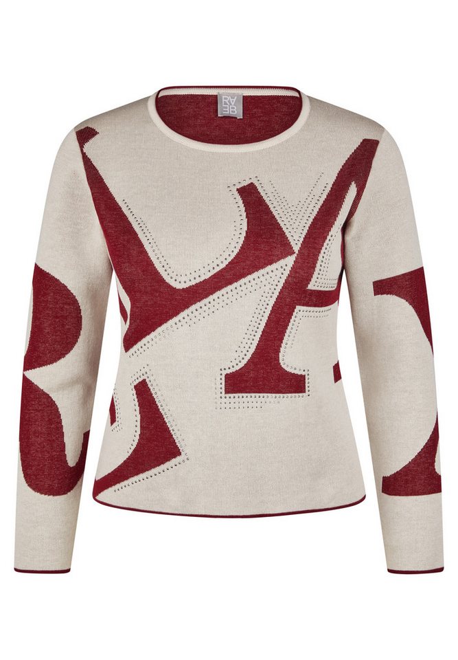 Rabe Rundhalspullover Red Glam von Rabe