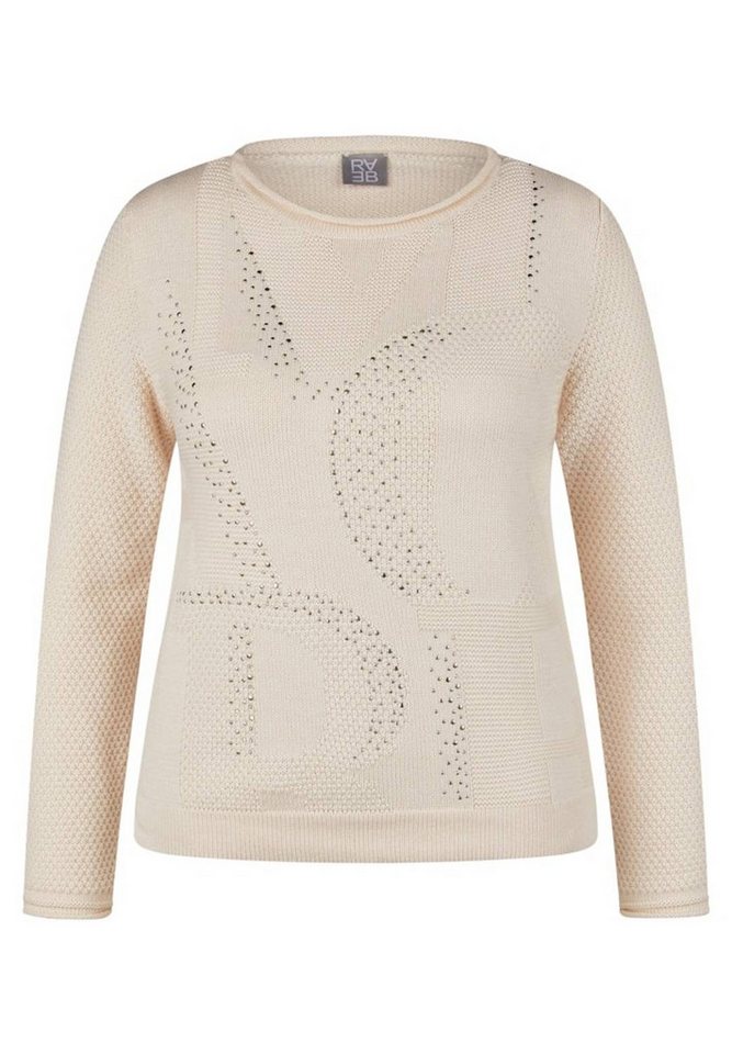 Rabe Rundhalspullover Vanille Weiche, pflegeleichte Baumwollmischung von Rabe